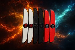 تصویر ضربه گیر درب خودرو (4 عددی) - قرمز 