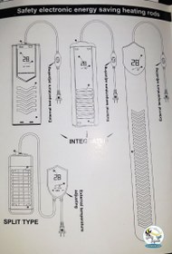 تصویر بخاری آب آکواریوم دیجیتال مدل RS-699 الکتریکال RS Electrical Energy-saving Heater RS-699