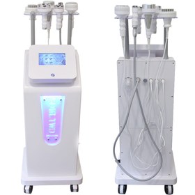 تصویر دستگاه لاغری 5D آر اف کویتیشن ایستاده 6 کاره RF Cavitation machine 6 handpieces