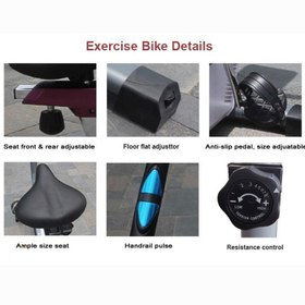 تصویر دوچرخه ثابت خانگی مارشال فیتنس مدل MF110B Marshall Fitness MF110B Exercise Bike