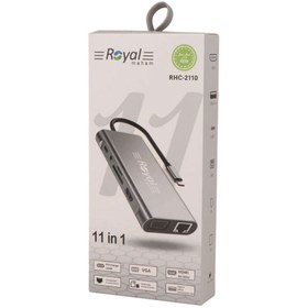 تصویر هاب 11 پورت Type-C رویال RHC-2110 