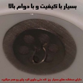 تصویر چای صاف کن داخل قوری مدل سکه ای 