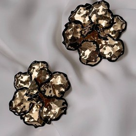 تصویر گوشواره گل طرح زارا 