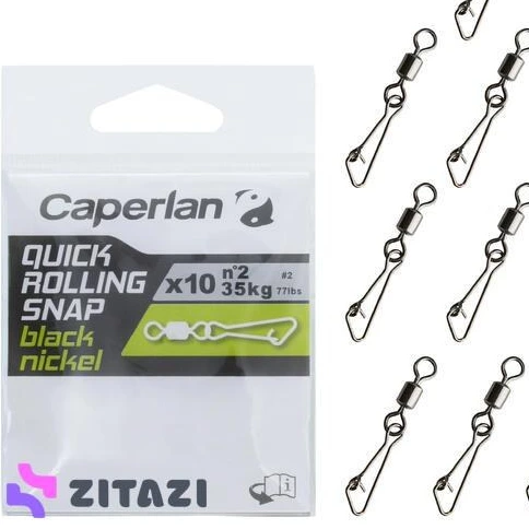 خرید و قیمت چرخ گردان ماهیگیری مدل CAPERLAN Fishing Clip Swivel Rolling  Snap - زمان ارسال 15 تا 20 روز کاری