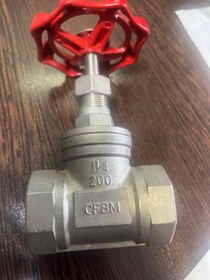 تصویر شیر کشویی 11/4 اینج کلاس 200 از جنس CF8M دنده CATE VALVE 1 1/4" #200 CF8M THEREDED