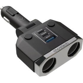 تصویر شارژر فندکی کوتک مدل choetech Cargador TC0020 30W 2 USB-C + 1 USB-A 