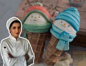 تصویر کوکی حجمی - طرح بستنی 