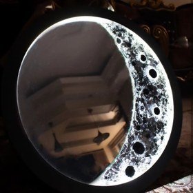 تصویر تابلو آینه کره ماه(قطر120cm) The mirror panel of the moon