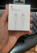 تصویر کابل دو سر تایپ سی اپل اورجینال با گارانتی 
