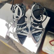 تصویر مدل نگیندار مجلسی مشکی ورنی Kafsh negindar