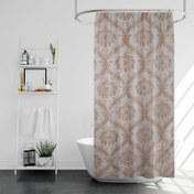 تصویر پرده حمام پیسو مدل BZ-55 سایز 180×200 سانتی متر | قهوه ای روشن | 