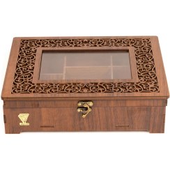 تصویر جعبه پذیرایی نارسی مدل مینا 7 خانه کدM8967 