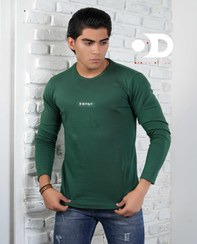 تصویر تیشرت آستین بلند سبز خاص برند اسپریت پنبه دورو با کیفیت بالا Special Green Long Sleeve T-shirt Sprite Cotton Douro High Quality