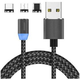 تصویر کابل تبدیل USB به microUSB/ لایتنینگ /USB-C استارتک مدل STN طول 1 متر 