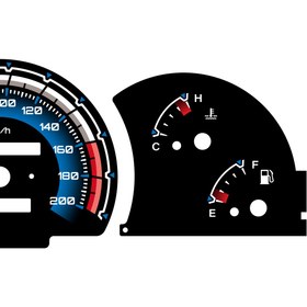 تصویر صفحه کیلومتر اسپرت دوو سیلو طرح هاله قرمز 