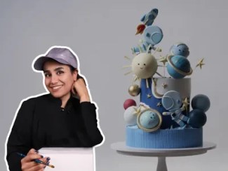 تصویر کیک فوندانت - تِم سفینه 