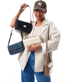 تصویر کیف دوشی زنانه دیوید جونز مدل CM6727B چرم مصنوعی 