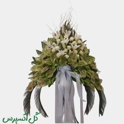 تصویر تاج گل تبریک نسترن کد ۰۳ 