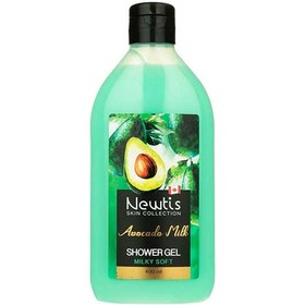 تصویر شامپو بدن کرمی شیر آووکادو 400میل نیوتیس Newtis Avacado Milk Creamy Shower Gel 400ml