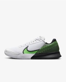 تصویر کفش تنیس مردانه نایک NikeCourt Air Zoom Vapor Pro 2 – مشکی/سفید/سبز 