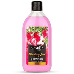 تصویر شامپو بدن کرمی توت فرنگی نیوتیس|Newtis Strawberry Creamy Shower Gel 