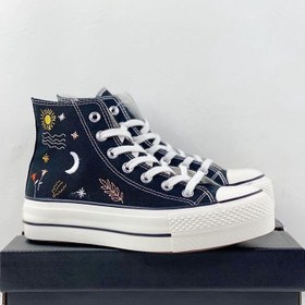 تصویر embroidered converse platform 