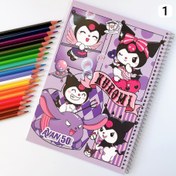 تصویر دفتر نقاشی 50برگ طرح کرومی فضانورد دخترونه و پسرونه - 5 