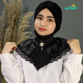 تصویر حجاب یقه مجلسی کد ۳۸۸۸ 