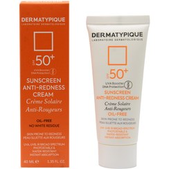 تصویر ضد آفتاب پوست قرمز و حساس +SPF50 درماتیپیک ANTI-REDNESS CREAM OIL FREE SUNSCREEN 40 ML SPF50+ DERMATYPIQUE 