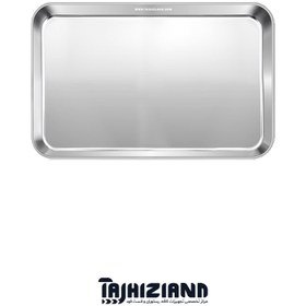 تصویر سینی استیل یخچالی 18×25 ضخامت 0.4 استیل فرم SF 