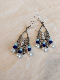 تصویر گوشواره هندی مدل مرواریدی کد ۱۹ Indian earrings