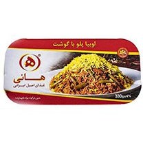 تصویر لوبیا پلو با گوشت گوساله هانی 350 گرمی 