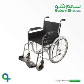 تصویر ویلچر ساده ایران بهکار مدل 703 رنگی چرخ عقب بادی Iranbehkar Simple Airwheel Wheelchair Model 703