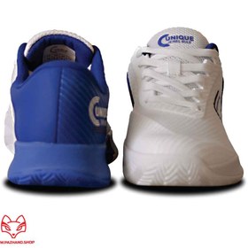 تصویر کفش تنیس یونیک مدل PRO UN3 | آبی – سفید 