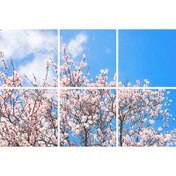 تصویر تایل سقفی آسمان مجازی پانوتایل مدل SK-419-2x3 سایز 60x60 مجموعه 6 عددی artificial sky PanoTile code SK-419-2x3 size 60x60 cm (6 Pcs)