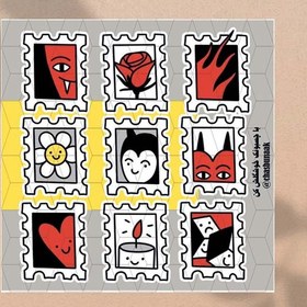 تصویر مینی پک تمبر کیوت 