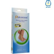 تصویر قوزک‌بند طبی نئوپرنی پشت باز کرم پاک سمن سایز M – کد 222208128 Paksaman neoprene open back ankle brace M