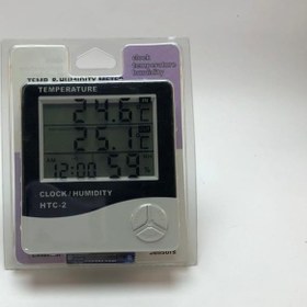 تصویر دماسنج و رطوبت سنج دیجیتال اچ تی سی مدل HTC-2 HTC Temperature / Clock / Humidity