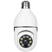 تصویر دوربین مدار بسته بیسیم لامپی چرخشی Novix مدل LS400 