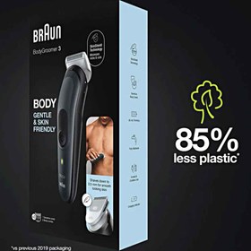 تصویر ماشین اصلاح بدن براون مدل BG3340 Braun ست مراقبت بدن BodyGroomer 3 BG 3340 SkinShield Technology