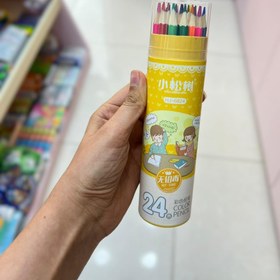 تصویر مداد رنگی 24 تایی مدل HJ-6824 