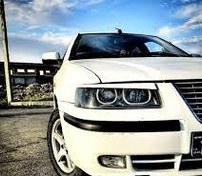 تصویر ابرویی بالای چراغ جلو سمند سفید(قابل رنگ کردن) جفتی 