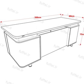 تصویر میز مدیریتی فوفل مدل M105 