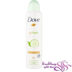 تصویر اسپری ضد تعریق زنانه داو با رایحه خیار و چای سبز 250ml 