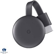 تصویر پخش کننده ی گوگل کروم کست نسل 3 Google Chromecast - Streaming Device with HDMI Cable - Stream Shows, Music, Photos, and Sports from Your Phone to Your TV