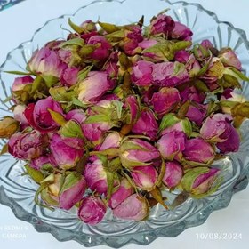 تصویر غنچه گل محمدی داراب شیراز اعلاء بسته 50 گرمی(تازه به همراه عطر و بوی به شدت قوی 