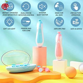 تصویر سوهان برقی 6 تکه قاب دار Wallaby Little Baby Nail Trimmer code: SA29042