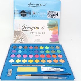 تصویر ست آبرنگ 36 رنگ Giorgione 