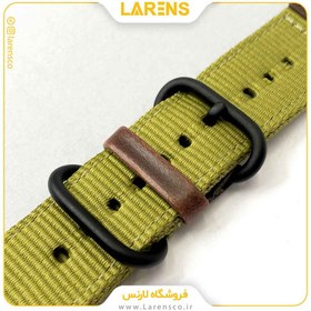 تصویر لارنس | قیمت و خرید بند اپل واچ Leather سری Canvas سايز 42/44/45mm رنگ Olive 