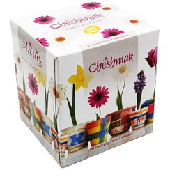 تصویر دستمال کاغذی کوکتل دو لایه 100 برگ گلدان چشمک (1عددی) 